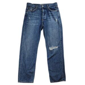 GRLFRND Helena Distressed Jeans Straight Leg